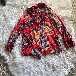 Anthropologie Flannel Pajama Top